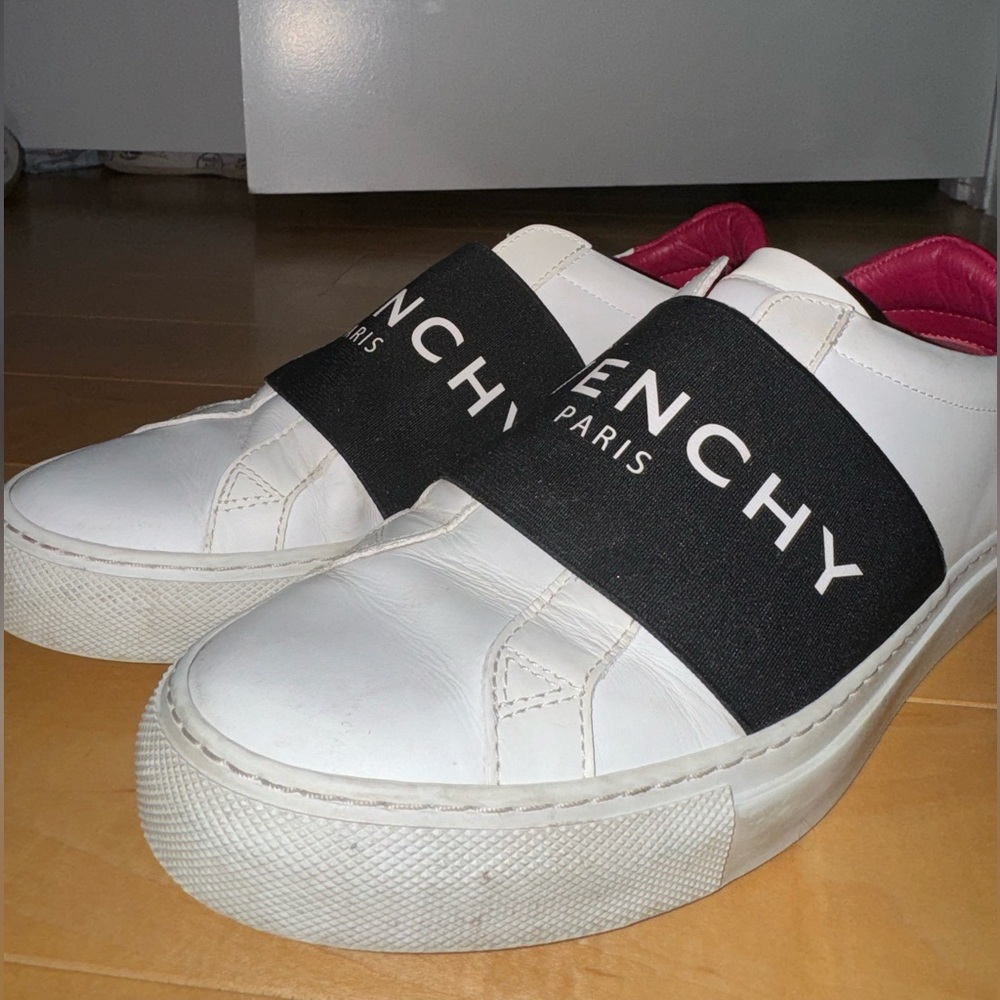 Givenchy City Court Leather Slip On Sneakers